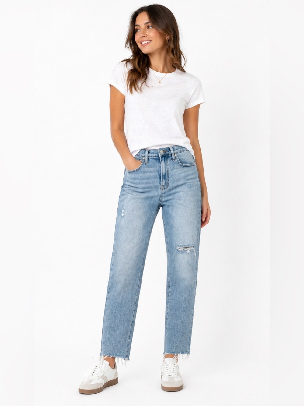 Madewell Women’s The Perfect Vintage Jean Light Wash Slightly Distressed Sz 28